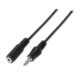 Aisens A128-0146 Cable de Extensión de Audio Estéreo Jack 3.5 Macho a Hembra Negro 3 Metros Precio: 4.88999962. SKU: B19SB3MT7S