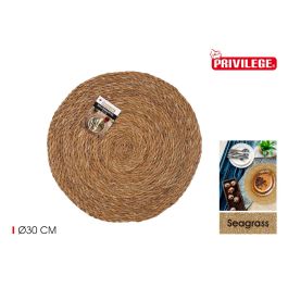 Salvamantel Redondo Seagrass 30 cm Privilege (36 Unidades) Precio: 36.49999969. SKU: B1F4LWR8L6