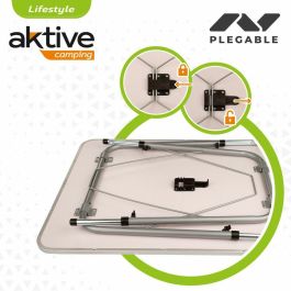 Color Baby Mesa de Camping Regulable en Altura 80x60xh50/69 cm