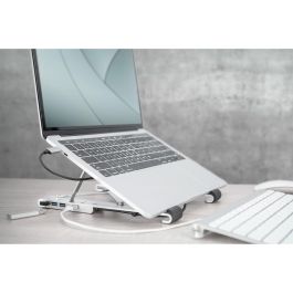 Digitus Soporte Notebook con USB-C Hub 5-Port y Función de Carga PD Plata