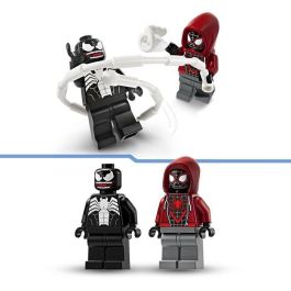 LEGO 76276 Marvel Armadura robótica de Venom contra Miles Morales, juguete de construcción con minifiguras