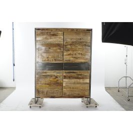 Armario Colonial DKD Home Decor Natural Negro 41 x 161 x 120 cm Armario Colonial DKD Home Decor Natural Negro 41 x 161 x 120 cm