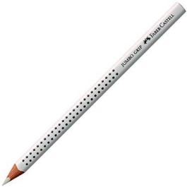Faber Castell Lápices De Colores Jumbo Grip Unicolor Blanco - Agarre Antideslizante, Mina Gruesa, Lavable (12 Unidades) (12 Unidades) Precio: 13.50000025. SKU: S8421853