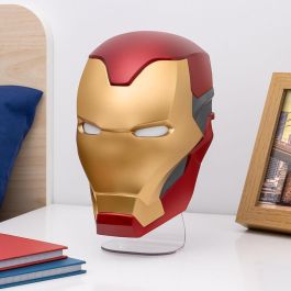 Wondee Lámpara Marvel Máscara Iron Man - Luz de Colección Inspirada en The Infinity Saga para Ambiente y Decoración