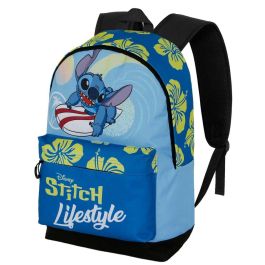Disney Lilo y Stitch HS FAN 2.2 Mochila Urbana Lifestyle Ripstop 24L Bolsillo Interior Electrónica y Adaptable a Trolley Azul