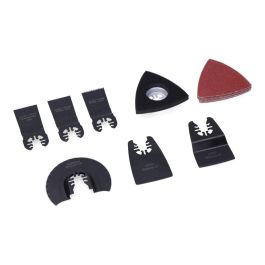 Koma Tools 08765 Kit 17 Accesorios Multiherramienta: Sierras Madera y Metal, Rascadores, Lijadora Delta y Lijas