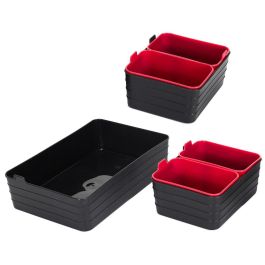 Je cherche une Idee Juego de 7 Cajas de Almacenamiento Flexibles y Apilables de Plástico PE