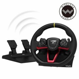 Hori Volante de Carreras HOR1732188381916 Inalámbrico Compatible PS5 PS4 PC Negro y Rojo