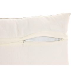 DKD Home Decor India 24 Cojín Boho Beige Algodón 30 x 50 cm (2 Unidades) Bordado a Mano