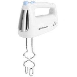 Orbegozo BA 3600 Batidora Amasadora 400W con 5 Velocidades, Turbo, Varillas de Acero Inoxidable y Accesorio Batidor