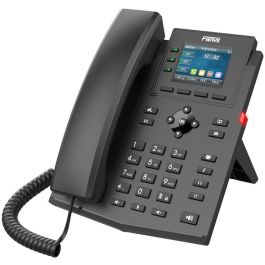 Fanvil X303W Teléfono IP Wi-Fi Escritorio/pared Negro con Pantalla LCD 2.4" y PoE 4 Líneas