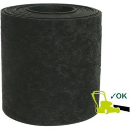 Garden Id 13022635 Borde de Jardín Eco Border de Caucho Reciclado - 5m x 20cm - Indestructible - Instalación Flexible, Recta o Curva