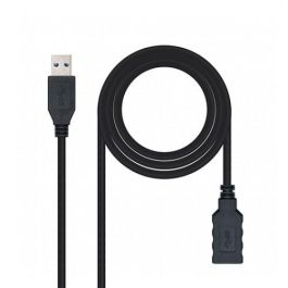 Cable Alargador USB 3.0 Nanocable 10.01.0902-BK/ USB Macho - USB Hembra/ 2m/ Negro Cable Alargador USB 3.0 Nanocable 10.01.0902-BK/ USB Macho - USB Hembra/ 2m/ Negro