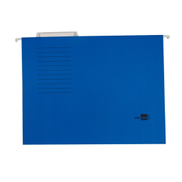 Liderpapel Carpeta Colgante Folio Azul en Cartulina Kraft 250 g/m² con Varillas Metálicas