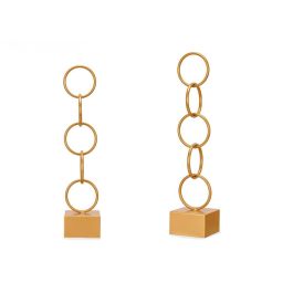 Giftdecor Figura Aros Oro Grande Metal 12.5x60.5x12.5 cm (Set de 8)