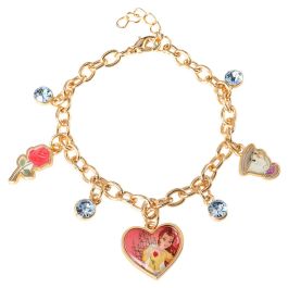 PEERS HARDY Pulsera Charm Princesas Disney, cadena dorada con colgantes esmaltados de Bella, Rosa y Chip Precio: 12.68999963. SKU: B1CL4NERKX