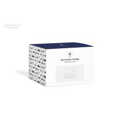 DKD Home Decor Set de 3 Decoraciones Vintage Lila, Azul, Naranja Metal 10 x 17 x 26 cm