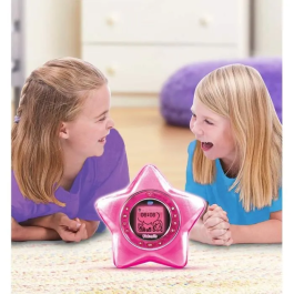 Vtech Kidimagic Starlight Rose Despertador Mágico con Proyección Animada en el Techo, Idioma Francés