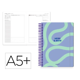 Antartik Here and Now Agenda Espiral A5+ 2026 Día Página Morado Papel 80g FSC Precio: 32.5127. SKU: B19ANA4HJF