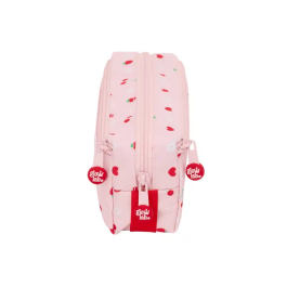 Safta Estuche Portatodo Triple Glowlab Frutitas con Goma Elástica Pequeño 85x220x60 mm