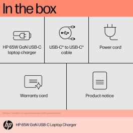 HP 65W GaN USB-C Laptop Charger HP 65W GaN USB-C Laptop Charger