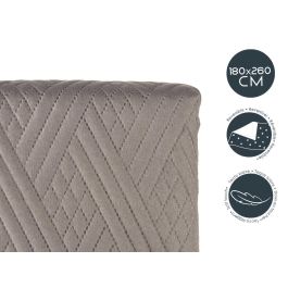 Colcha Cama Reversible 180X260 Gris Oscuro Y Azul Giftdecor (6 Unidades) Colcha Cama Reversible 180X260 Gris Oscuro Y Azul Giftdecor (6 Unidades)
