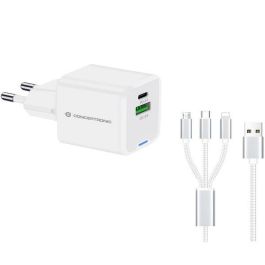 Conceptronic 2-Port 33W Gan USB Pd Charger With 3-In-1 Charging Cable, Precio: 16.50000044. SKU: B1HZYNPLRG