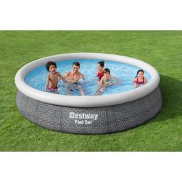 Piscina elevada BESTWAY Fast Set - Redonda - 366 x 76 cm - Cartucho de bomba y filtro Piscina elevada BESTWAY Fast Set - Redonda - 366 x 76 cm - Cartucho de bomba y filtro