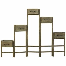Soporte para Maceta Alexandra House Living Marrón Madera de Paulonia 15 x 90 x 124 cm Soporte para Maceta Alexandra House Living Marrón Madera de Paulonia 15 x 90 x 124 cm