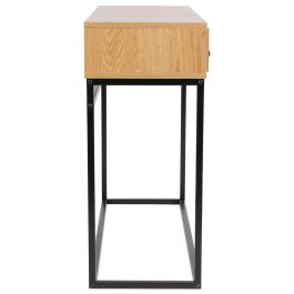 Home Deco Factory Consola de Madera y Metal con 2 Cajones, 100x35x80.5 cm - Colección Industriel