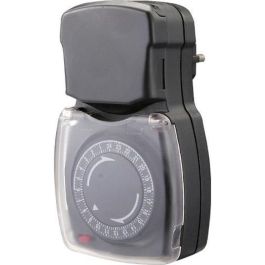 Chacon Programador Mecánico Impermeable Exterior, Temporizador Ahorro Energía 3500W, 1 a 48 Ciclos Diarios 15/30 Min