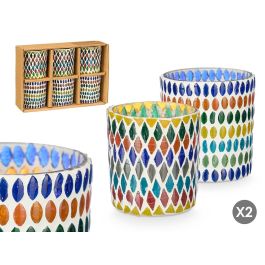 Portavela Redondo Rombos Surtidos Mod Giftdecor 8X9CM (24 Unidades) Precio: 36.49999969. SKU: B1A7HV9DPZ