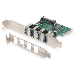 Digitus Tarjeta 4 Puertos USB 3.0 PCI Express Interna con Conexión Cableada y Velocidad de 5000 Mbit/s Precio: 37.8900005. SKU: B1DJ585Y45