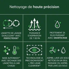 Irobot Roomba 505 Combo + AutoWash Robot Aspirador con Base Multifunción - Lava y Seca Toallitas con Aire Tibio - PrecisionVision IA