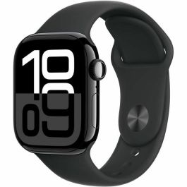 Apple Watch Series 10 GPS, 42 mm, con Caja de Aluminio en Negro Azabache y Correa Deportiva Negra Talla M/L Precio: 537.49999996. SKU: B168R849KL