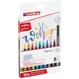 Edding Rotulador de fibra punta pincel 1340 purpurina colores surtidos caja de 10 unidades trazo 1-6 mm Precio: 18.49999976. SKU: B1JBXZLLZQ