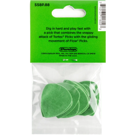 Dunlop Pack 12 Púas Tortex Flow 0,88 Mm