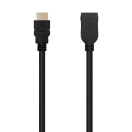 Nano Cable 10.15.1013 Cable HDMI Macho-Hembra V2.0, 3m, Negro, 4K@60Hz, HDR