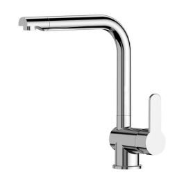 Edm Grifo monomando de cocina caño alto serie Calella, latón cromado