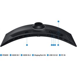 Samsung G95C Pantalla para PC 124,5 cm (49") Dual QHD LED Negro