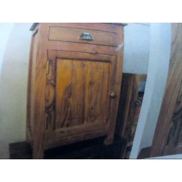 DKD Home Decor Arcón de Acacia Marrón Natural 90 x 40 x 40 cm Hecho a Mano con 1 Puerta