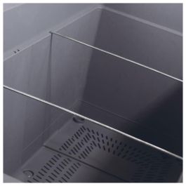 Deroma 9HP14SZ Jardinera Muret Cosmo Antracita con reserva de agua y ruedas 78 cm