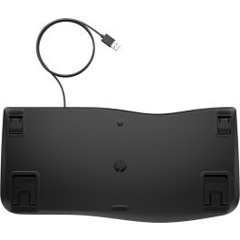 HP 485 Comfort Teclado Ergonómico USB Español con Reposamuñecas, Teclado Numérico y Resistente a Salpicaduras Negro HP 485 Comfort Teclado Ergonómico USB Español con Reposamuñecas, Teclado Numérico y Resistente a Salpicaduras Negro