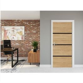 Nordlinger Pro NOR3354768905136 Kit Renovación de Puertas, 4 Hojas 85x50cm y 3 Perfiles Negros 85x2cm, Roble Natural Nordlinger Pro NOR3354768905136 Kit Renovación de Puertas, 4 Hojas 85x50cm y 3 Perfiles Negros 85x2cm, Roble Natural
