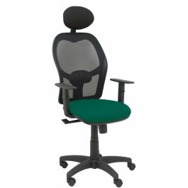 PIQUERAS Y CRESPO Silla Alocen malla negra asiento bali verde botella brazos regulables cabecero fijo Precio: 204.49999944. SKU: S5703922