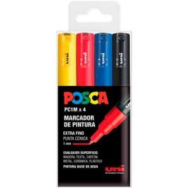 POSCA Marcador PC-1M-4C No Permanente Punta Fina 0.7-1 mm Colores Surtidos Basic -Estuche 4U- Precio: 10.50000006. SKU: S8418981