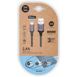 Tech One Tech Cable de datos y carga rápida nylon USB-A a Lightning 2 m gris compatible con Apple/iPhone Tech One Tech Cable de datos y carga rápida nylon USB-A a Lightning 2 m gris compatible con Apple/iPhone Precio: 5.50000055. SKU: B1EMGGJMCS