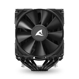 Sharkoon Ventilador CPU A60 120mm Negro para Intel LGA1851/1700/1200/115x/1366/2011/2066 y AMD AM5/AM4/AM3/AM2/FM1/FM2 - 260W TDP