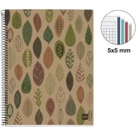 Bloc Miquelrius Eco Design Notebook 4 Micro.Tapa Dura A4 120H 80G Cuadric.5X5 Ecohojas