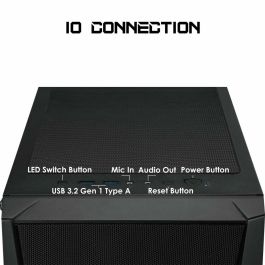 MSI MAG Forge 100M Midi Tower Negro Transparente con Iluminación Púrpura y Panel de Vidrio Templado para PC Gaming